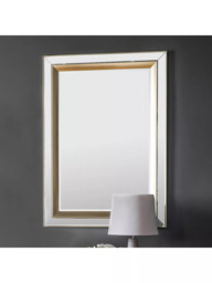 Gallery Direct Phantom Rectangular Frame Wall Mirror, 109.5 x 79cm, Gold - thumbnail 2
