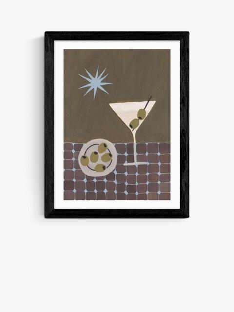 EAST END PRINTS Jazmine Joye 'Extra Dirty Martini' Framed Print, 43.4 x 33.4cm, Black Frame - image 1