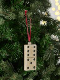 John Lewis The Curator Domino Bauble, Cream - thumbnail 2