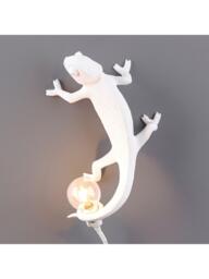 Seletti Chameleon Going Up Table Lamp/Wall Light, White - thumbnail 4