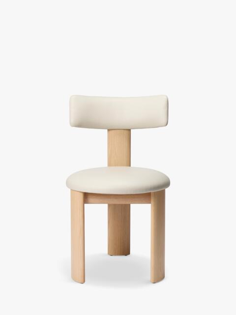 The Conran Shop Pip Dining Chair Lacquered Oak/Prescott Leather, Cream - image 1