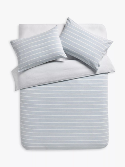 John Lewis Pyjama Stripe Pure Cotton Weave Duvet Cover Set - image 1