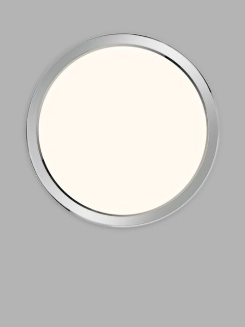 Nordlux Oja 29 Flush Bathroom Ceiling Light, White/Chrome - image 1