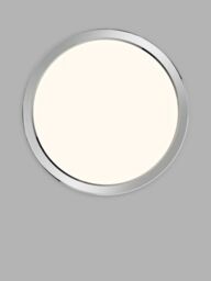 Nordlux Oja 29 Flush Bathroom Ceiling Light, White/Chrome - thumbnail 1