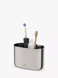 Joseph Joseph Easy Store Large Toothbrush Caddy, Stainless Steel - thumbnail 2