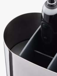 Joseph Joseph Easy Store Large Toothbrush Caddy, Stainless Steel - thumbnail 4