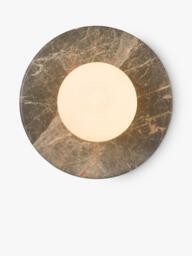 John Lewis Bowl Marble Wall Light, Bost Grey - thumbnail 1