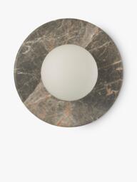 John Lewis Bowl Marble Wall Light, Bost Grey - thumbnail 2