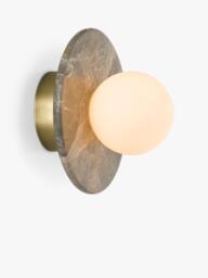 John Lewis Bowl Marble Wall Light, Bost Grey - thumbnail 3