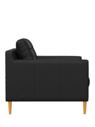 John Lewis Draper II Leather Armchair, Light Leg - thumbnail 3