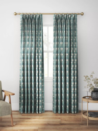 Morris & Co. Pimpernel Made to Measure Curtains or Roman Blind, Cobalt/Mineral - thumbnail 5