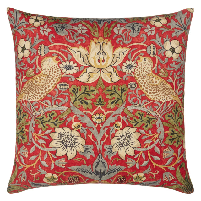 Morris & Co. Strawberry Thief Cushion - image 1