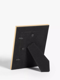 John Lewis Flat Wood-Effect Photo Frame, Black/Gold - thumbnail 2