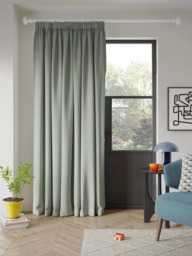 John Lewis Textured Weave Ultra Thermal Lined Pencil Pleat Door Curtain