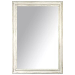 John Lewis Distressed Wood Frame Wall Mirror, Cream, 102 x 72cm