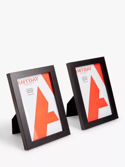 John Lewis Photo Frame, Set of 2, Black - image 1