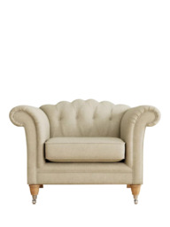 Laura Ashley Gloucester Armchair, Oak Leg - thumbnail 3