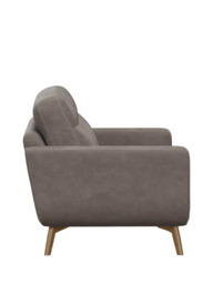 John Lewis Barbican Medium 2 Seater Leather Sofa, Light Leg - thumbnail 3