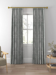 Laura Ashley Josette Woven Made to Measure Curtains or Roman Blind, Grey Green - thumbnail 3