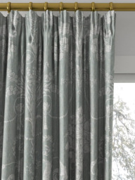 Laura Ashley Josette Woven Made to Measure Curtains or Roman Blind, Grey Green - thumbnail 2