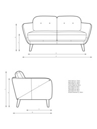 John Lewis Arlo Medium 2 Seater Leather Sofa, Dark Leg - thumbnail 2