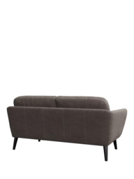 John Lewis Arlo Medium 2 Seater Leather Sofa, Dark Leg - thumbnail 4