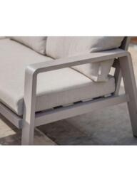 Bramblecrest Prague 7-Seater Corner Casual Garden Dining Set with Height-Adjustable Square Table, Latte - thumbnail 5