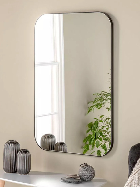 Yearn Arendal Rectangular Wood Frame Wall Mirror, 90 x 60cm - image 1