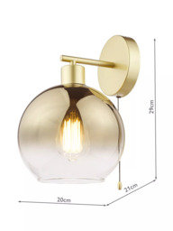 Där Lycia Glass Wall Light - thumbnail 5
