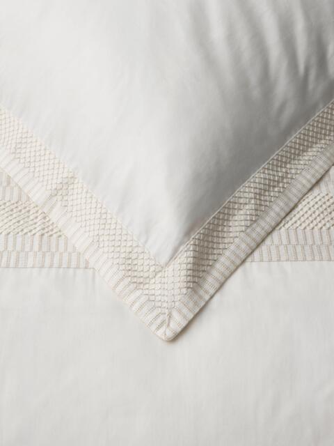John Lewis Treviso Pure Cotton Embroidered Sateen Bedding, 300 Thread Count, Cream - image 1