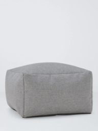John Lewis Aquaclean® Square Ottoman Beanbag Pouffe - thumbnail 1
