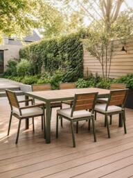 John Lewis Platform Garden Dining Armchair, Set of 2 - thumbnail 2