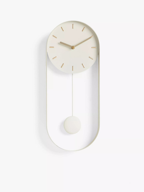 John Lewis Pendulum Metal Analogue Wall Clock, 50cm - image 1