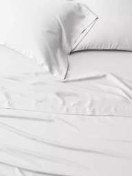 west elm Fitted Sheet containing TENCEL™ Lyocell, White - thumbnail 2