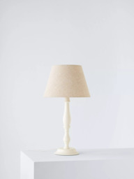 John Lewis Candlestick Table Lamp, White - thumbnail 3