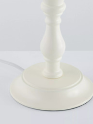 John Lewis Candlestick Table Lamp, White - thumbnail 4