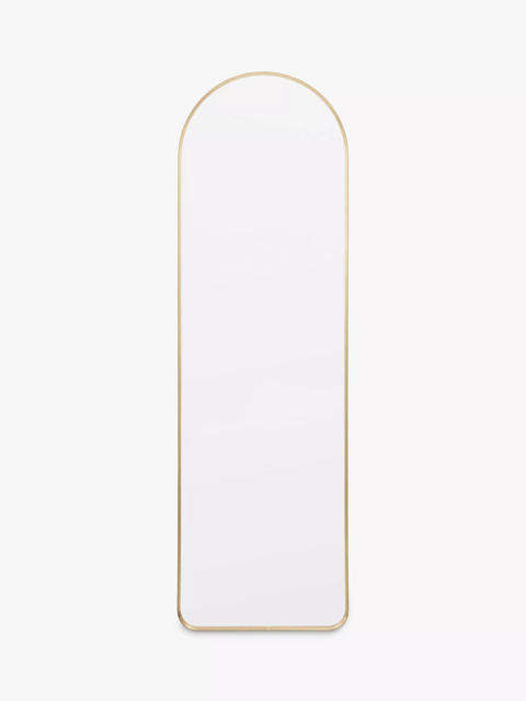 Gallery Direct Riverside Arched Metal Frame Wall Mirror, 150 x 45cm - image 1