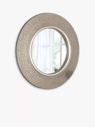 Yearn Studded Round Wall Mirror, 79cm - thumbnail 2