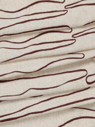 John Lewis Cuckmere Embroidery Pair Blackout Lined Multiway Header Curtains, Burnt Umber - thumbnail 2