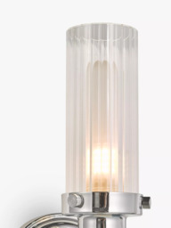 John Lewis Ribbed Glass Bathroom Wall Light - thumbnail 4