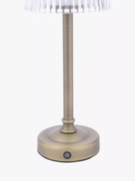 Laura Ashley Callaghan Rechargeable Table Lamp, Antique Brass - thumbnail 5