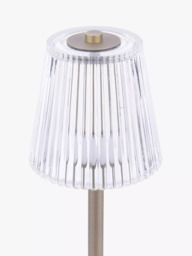 Laura Ashley Callaghan Rechargeable Table Lamp, Antique Brass - thumbnail 6