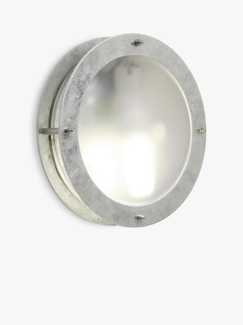 Nordlux Malte Galvanised Steel Round Outdoor Wall Light - image 1