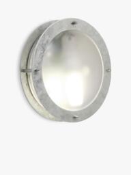 Nordlux Malte Galvanised Steel Round Outdoor Wall Light