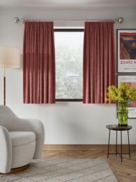 John Lewis Textured Weave Pair Blackout Lined Pencil Pleat Curtains - thumbnail 5