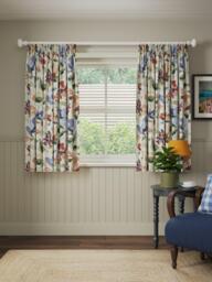 John Lewis Fleur Pair Blackout Lined Pencil Pleat Curtains, Multi - thumbnail 5