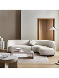 west elm Laurent 4-Seater RHF Corner Chaise End Sofa, Alabaster Boucle - thumbnail 3