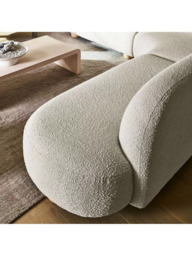 west elm Laurent 4-Seater RHF Corner Chaise End Sofa, Alabaster Boucle - thumbnail 5