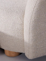 west elm Laurent 4-Seater RHF Corner Chaise End Sofa, Alabaster Boucle - thumbnail 6