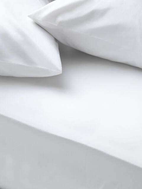 John Lewis Egyptian Cotton Percale Easy Care 260 Thread Count Fitted Sheet - image 1